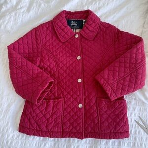 Vest jacket 4T lightly fleeced Burberry red for boys and girls